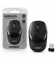 WIRELESS - KABLOSUZ USB OPTİCAL MOUSE VAKUMLU AMBALAJ 1600DPI PİLLİ= 1AA SMW-89 (5343)