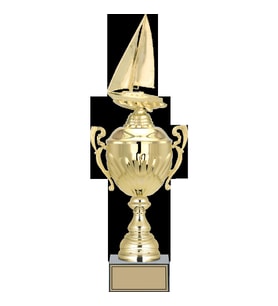 ODAK KUPA - Figürlü Kupalar - Yelken Figürlü Kupalar FG-089 C - 46 cm