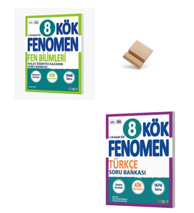 Fenomen LGS 2027 Fen Bilimleri ve Türkçe Kök Soru Bankası + Telefon Standı