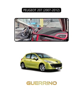 PEUGEOT 207 (2007-2012)TORPİDO KORUMA HALISI SİYAH KENAR