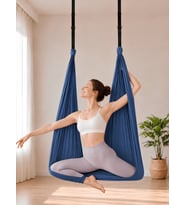 Beylini Yoga Hamağı Fly Salıncağı Yükseklik Ayarlanabilir Antigravity Esnek Askılı Denge Spor Aleti Pilates Fitness Denge Esneme Gerdirme Gelişim