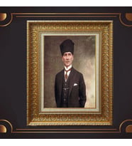 ÖZEL SERİ ALTIN VARAKLI ATATÜRK TABLO S989