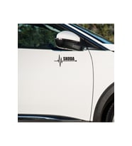 Skoda Forman kapı ayna altı için SKODA yazılı 2 adet sticker - atatürk sticker hediyeli