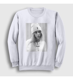 Presmono Unisex Beyaz Billie Eilish Sweatshirt 153727tt