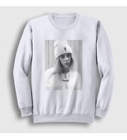 Presmono Unisex Beyaz Billie Eilish Sweatshirt 153727tt