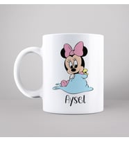 Bebek Minnie Mouse Tasarımlı Kupa Kişiye Özel