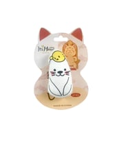 Kediler için İthal Catnipli Peluş Oyuncak 11 cm Fok Balığı (Beyaz)