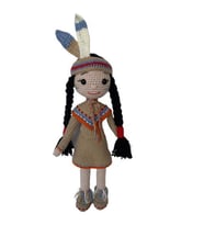 Yerli Kız Bebek Amigurumi Organik Oyuncak