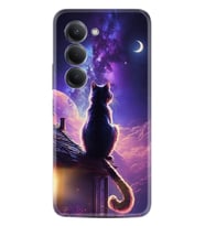Xiaomi Redmi 15 Kılıf Boutique Baskılı Resimli Damdaki Kedi Pcode -091
