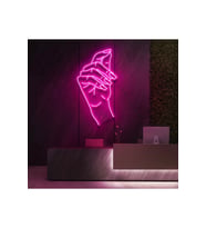 El Figürlü Neon Tabela