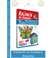 #Kalemlik Eğitici Boyanabilir Kendin Yap Lazer Kesim MDF Hobi Hediye Ahşap Kalemlik Kumbara 2'li Set