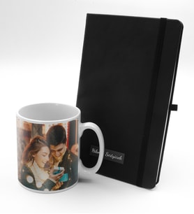 Kişiye Özel Plakalı Defter & Kişiye Özel Kupa