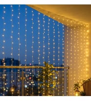 3x3 M Premium Perde LED - 8 Fonksiyonlu Su Geçirmez İç Dış Mekan Teras Dekor Işıkları