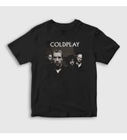 Presmono Unisex Çocuk Siyah Band Coldplay T-Shirt 468931tt