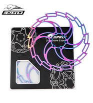 PRO 180 mm Bukalemun Rotor Bisiklet Disk Fren Rotoru 180mm 6 Vida MTB Ultra Hafif Rainbow Rotor (Siyah)