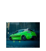 seat leon mk2 marşpiyel takımı - PLASTİK - DÜZ MODEL