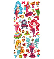Sticker Kabartmalı Stiker Defter, Planlayıcı Etiket (sk100) 9x18 cm- Denizkızı Giydirme