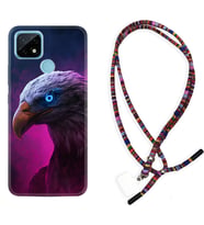 Realme C11 C21 C21Y C25Y C11 2021 Kılıf Boyun Asklı Rasta Silikon Kartal 1622
