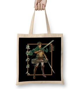 Attack on Titan Eren Yeager Shadow Design Bez Çanta Uzun Saplı