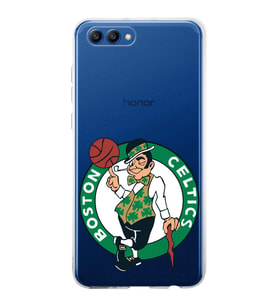 Huawei Honor View 20 Uyumlu Kapak Boston Celtics Tasarımlı Şeffaf Silikon Kılıf