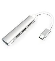 Ally S-803 4in1 Type-C to 4x USB3.0 HUB Çoğaltıcı Çevirici Dönüştürücü Adaptör (Gri)