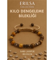 Sertifikalı Metabolizma Destekleyici Kilo Dengeleme Bilekliği - Sarı Jasper ve Terahertz Taşı (Çok Renkli)