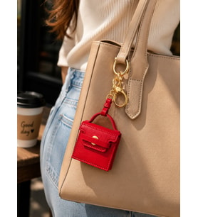 Kırmızı Mini Çanta Charm Anahtarlık Çanta Aksesuarı & iPod Tarzı Mini Cüzdan Charm