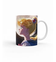 Saillior Moon Ay Savaşcısı 3 Anime Özel Tasarımlı Hediyelik Kupa Bardak (Beyaz)