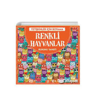 YETİŞKİNLER İÇİN BOYAMA RENKLİ HAYVANLAR RUHUNU YANSIT - DOKUZ YAYINLARI