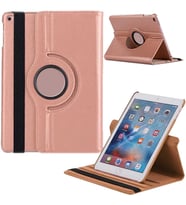 Apple iPad Mini 1 / Mini 2 / Mini 3 Uyumlu Döner Standlı Tablet Kılıfı (Rose - Gold)