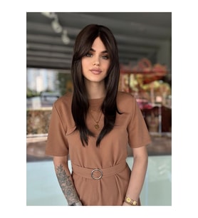 Luxury Düz Perçemli Peruk