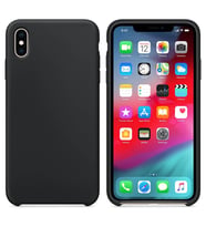 Apple iPhone XS Max Altı Açık Liquit Lansman Silikon Gece Siyahı