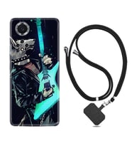 Huawei Nova Y70 Y90 Nova 9 SE  Kılıf Boyun Askılı Silikon Dog Guitar 1789