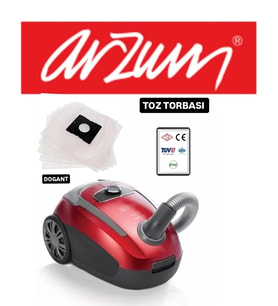 Arzum  Süpürge Toz Torbası 10 Adet Motor Filitreli