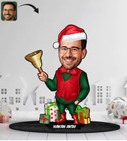 BK Gift Kişiye Özel Erkek Yılbaşı Tasarımlı Karikatür Biblo -16, Yılbaşı Hediyesi, Yeni Yıl Hediyesi