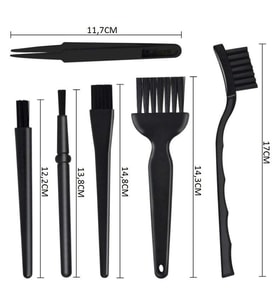Antistatik Fırça Seti 6 Parça 5 Fırça 1 Cımbız Plastik