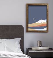 BK Gift Yatak Odası Konseptli Doğal Masif Ahşap Çerçeveli Tablo 45x65cm-40