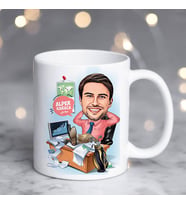 Kişiye Özel Karikatürlü Broker Erkek Kupa Bardak
