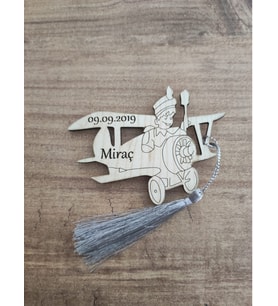 Ahşap Uçaklı Magnet, Mevlit, Sünnet, Yenidoğan Magneti – Hediyelik Magnet