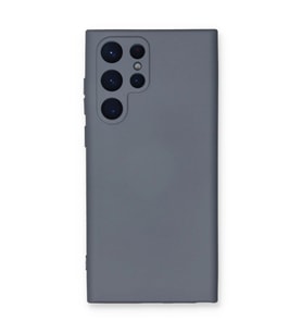 Samsung Galaxy S24 Ultra Kılıf Nano İçi Kadife Silikon - Gri