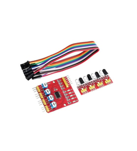 Arduino 4 Kanal Çizgi Izleyen Sensör Seti - 4 Way Tracking Module