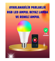 Mey İthalat® Enerji Verimli Akıllı LED Ampul, Uzaktan Kontrol Özellikli