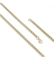 Erkek Çelik Zincir Kolye 4Mm (Altın)