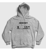 Presmono Unisex Gri Arrows Minecraft Kapüşonlu Sweatshirt 29228tt (Gri)