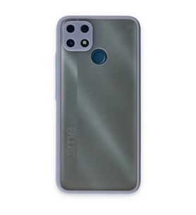 Realme C25 Kılıf Montreal Silikon Kapak - Gri