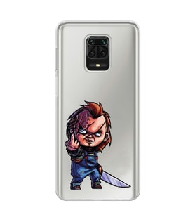 Xiaomi Redmi Note 9S - Redmi Note 9 PRO Uyumlu Chucky Tasarımlı Şeffaf Telefon Kılıfı