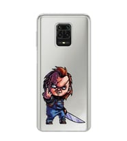 Xiaomi Redmi Note 9S - Redmi Note 9 PRO Uyumlu Chucky Tasarımlı Şeffaf Telefon Kılıfı