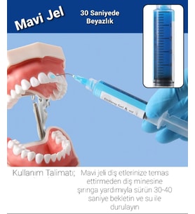 Mavi Jel Diş Beyazlatıcı, 30 Saniyede Mükemmel Beyazlık