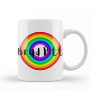 Brad Pitt  Retro Rainbow Style Kupa Bardak Porselen