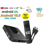 2GB/32GB Android 10 Tv Box ( Inat Tv Yüklenerek Gönderilecektir )